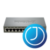 D-LINK Switch 8x100Mbps (4xPOE) Fémházas Asztali, DES-1008PA