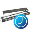 EXCEL Patch Panel Cat.6 FTP 24 portos 1U, fekete