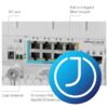 MIKROTIK Switch netPower Lite 7R, 8x1000Mbps + 2x10Gbps SFP+, kültéri - CSS610-1GI-7R-2S+OUT