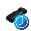 VERBATIM Pendrive, 128GB, USB 2.0, 10/4MB/sec, "PinStripe", fekete