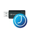 VERBATIM Pendrive, 32GB, USB 2.0, 10/4MB/sec, "PinStripe", fekete