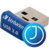 VERBATIM Pendrive, 32GB, USB 3.0, 80/25MB/sec, "NANO STORE ´N´ STAY"