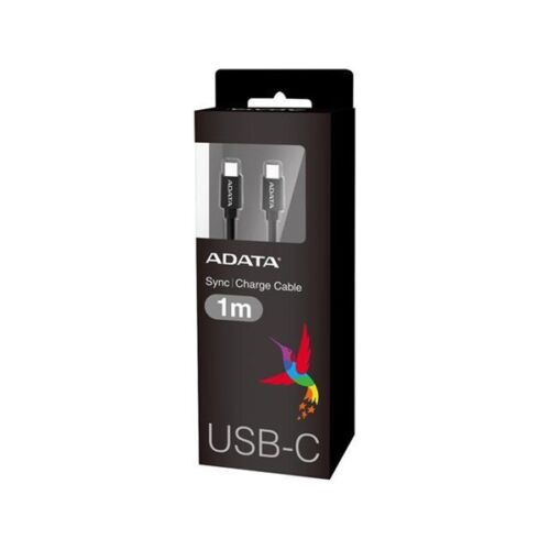 ADATA kábel USB TypeC - USB TypeC 1m műanyag fekete