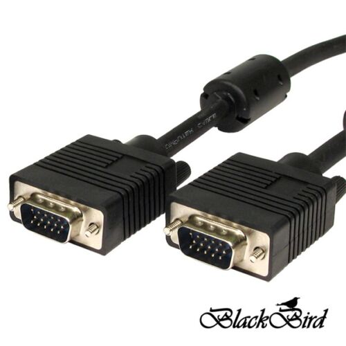 BLACKBIRD Kábel VGA monitor ÖsszeKötő 10m, Male/Male, ÁrnyéKolt