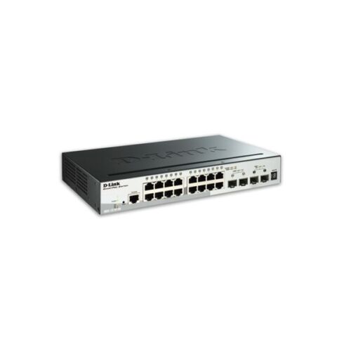 D-LINK Switch 16x1000Mbps + 2xGigabit SFP + 2xGigabit SFP+ Menedzselhető Rackes, DGS-1510-20