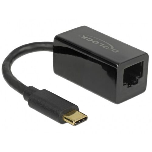 DELOCK Átalakító USB 3.1 Gen 1 Type-C to Gigabit LAN kompakt, fekete
