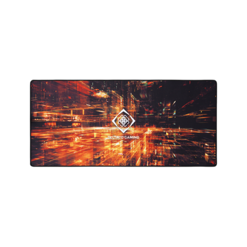 DELTACO GAMING Egérpad GAM-098, DMP 420 Limited Edition X-Large Mousepad, 900x400x4mm, black with abstract pattern