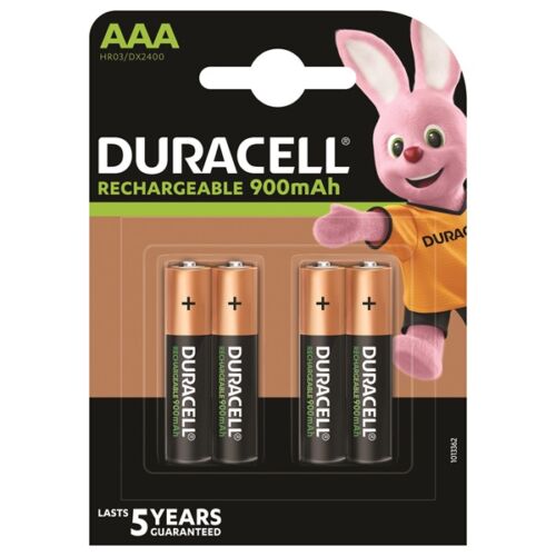 Duracell 4db AAA 900 ujratoltheto elem