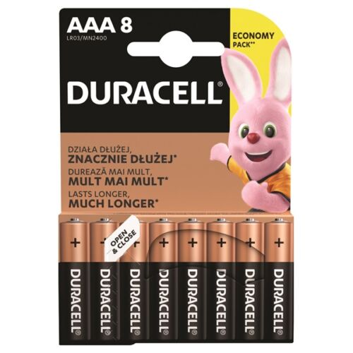 Duracell BSC 8 db AAA elem -DL
