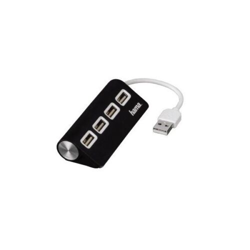 HAMA USB 2.0 HUB (4 DB USB PORT), fekete