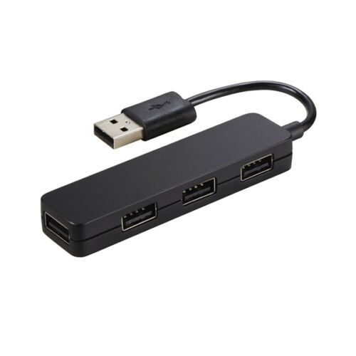 HAMA USB 2.0 HUB, "SLIM" (4DB USB PORT) , FEKETE