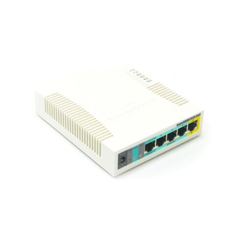 MIKROTIK Router - RB951UI-2ND - 5x100MbitLAN, 1USB, 2,4GHz, PoE-out, RouterOS L4, (hAP)
