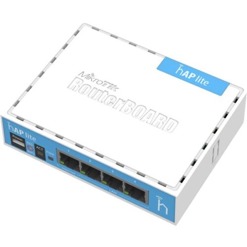 MIKROTIK Router - RB941-2ND-TC - 4x100MbitLAN, 2,4GHz, RouterOS L4, (hAP lite TC)