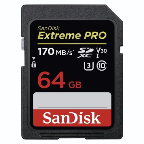 SANDISK Memóriakártya 183530, SDXC EXTREME PRO KÁRTYA 64GB, 170MB/s, UHS-I, V30, U3