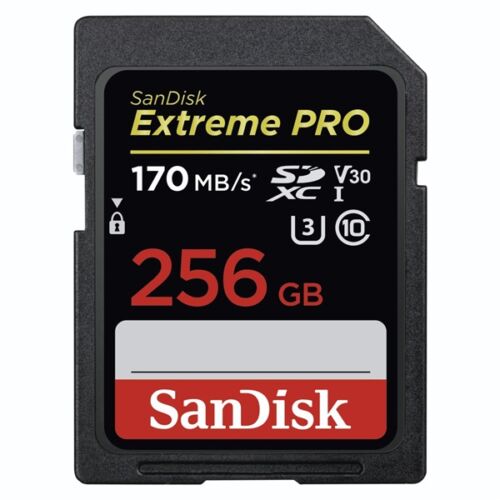 SANDISK Memóriakártya 183532, SDXC EXTREME PRO KÁRTYA 256GB, 170MB/s, UHS-I, V30, U3