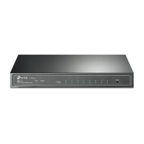 TP-LINK Switch 8x1000Mbps, Fémházas Asztali/Rackes, Menedzselhető, TL-SG2008