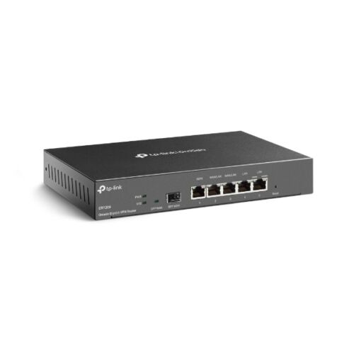 TP-LINK Vezetékes VPN Router 1xWAN(1000Mbps) + 1xSFP WAN(1000Mbps) + 4xLAN(1000Mbps), ER7206