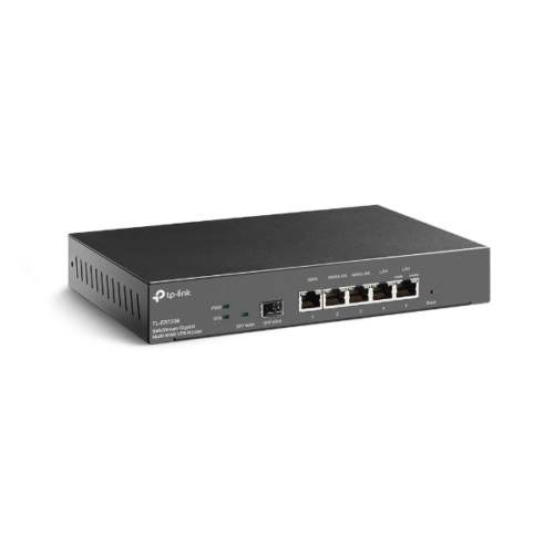 TP-LINK Vezetékes VPN Router 1xWAN(1000Mbps) + 1xSFP WAN(1000Mbps) + 4xLAN(1000Mbps), TL-ER7206