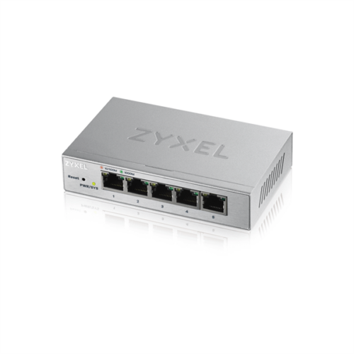 ZYXEL Switch 5x1000Mbps Fémházas Asztali, Web menedzselés, GS1200-5-EU0101F