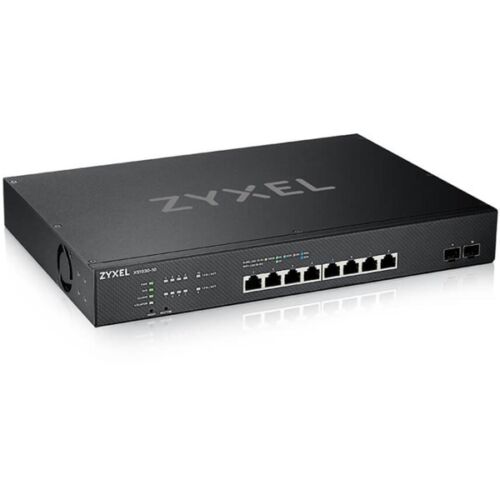 ZYXEL Switch 8x10Gbps + 2xGigabit SFP+, Menedzselhető Rackes, XS1930-10-ZZ0101F