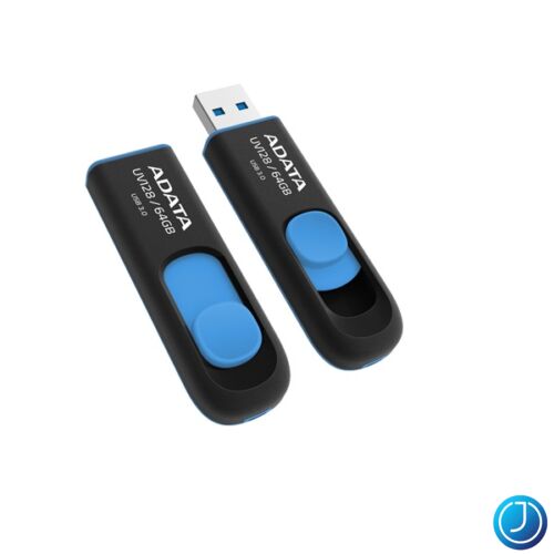 ADATA Pendrive 64GB, UV128 USB 3.1, Fekete-kék