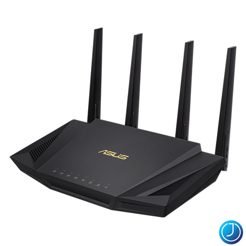ASUS Wireless Router Dual Band AX3000 1xWAN(1000Mbps) + 4xLAN(1000Mbps) + 1xUSB, RT-AX58U V2