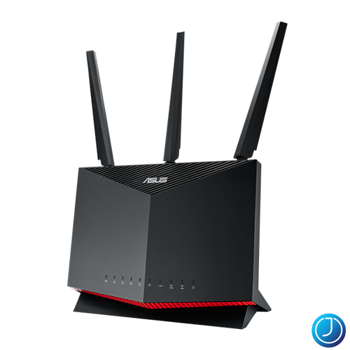 ASUS Wireless Router Dual Band AX5700 1xWAN(1000Mbps) + 4xLAN(1000Mbps) + 2xUSB, RT-AX86S