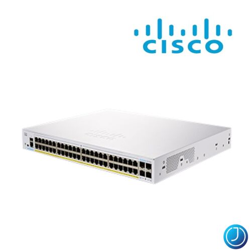 CISCO Switch 48x1000Mbps + 4x10000Mbps SFP+, Menedzselhető, Fémházas, Rackes - CBS250-48T-4X-EU
