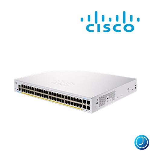 CISCO Switch 48x1000Mbps (POE+) + 4x10000Mbps SFP+, Menedzselhető, Fémházas, Rackes - CBS250-48P-4X-EU