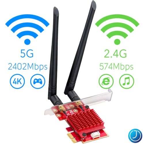 CUDY Wireless PCI-E Adapter DualBand WiFi 6, Bluetooth, AX3000, WE3000S