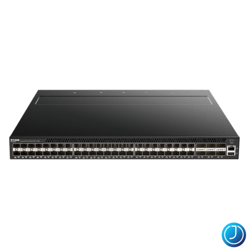 D-LINK Switch 48x10Gbps SFP+ + 6x40Gbps QSFP+ Fémházas, Menedzselhető, Rackes, DXS-5000-54S/SI