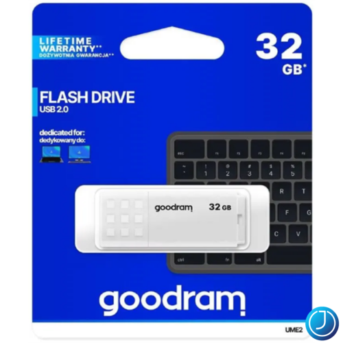 GOODRAM Pendrive 32GB, UME2 USB 2.0, Fehér