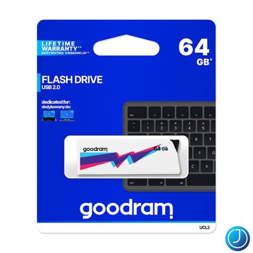 GOODRAM Pendrive 64GB, UCL2 USB 2.0, Fehér