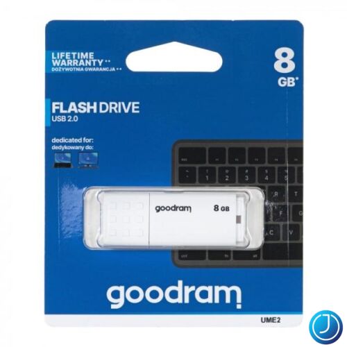GOODRAM Pendrive 8GB, UME2 USB 2.0, Fehér