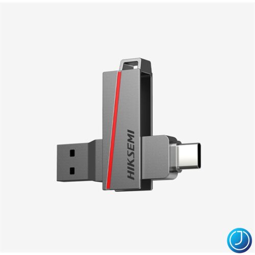 HIKSEMI Pendrive 32GB E307C U3 "Dual Slim" USB 3.2/Type-C, Szürke (HIKVISION)