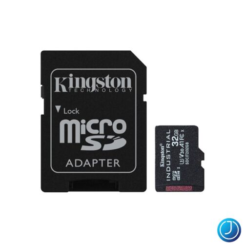 KINGSTON Memóriakártya MicroSDHC 32GB Industrial C10 A1 pSLC + Adapter