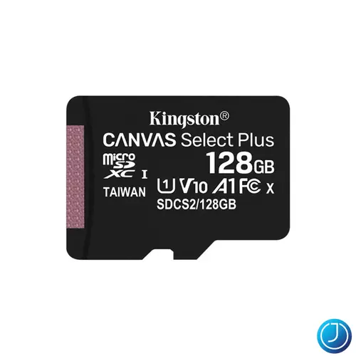KINGSTON Memóriakártya MicroSDXC 128GB Canvas Select Plus 100R A1 C10 Adapter nélkül