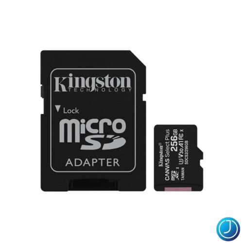 KINGSTON Memóriakártya MicroSDXC 256GB Canvas Select Plus 100R A1 C10 + Adapter