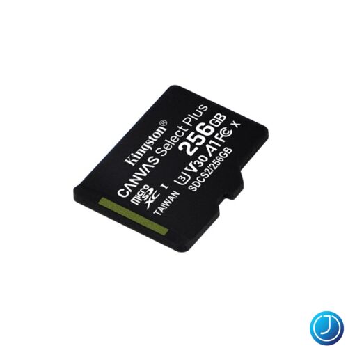 KINGSTON Memóriakártya MicroSDXC 256GB Canvas Select Plus 100R A1 C10 Adapter nélkül