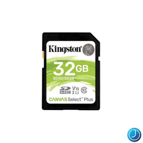 KINGSTON Memóriakártya SDHC 32GB Canvas Select Plus 100R C10 UHS-I U1 V10