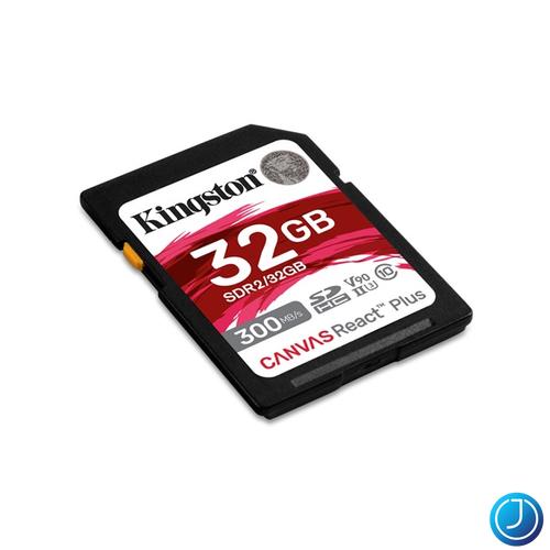 KINGSTON Memóriakártya SDXC 32GB Canvas React Plus UHS-II 300R/260W U3 V90