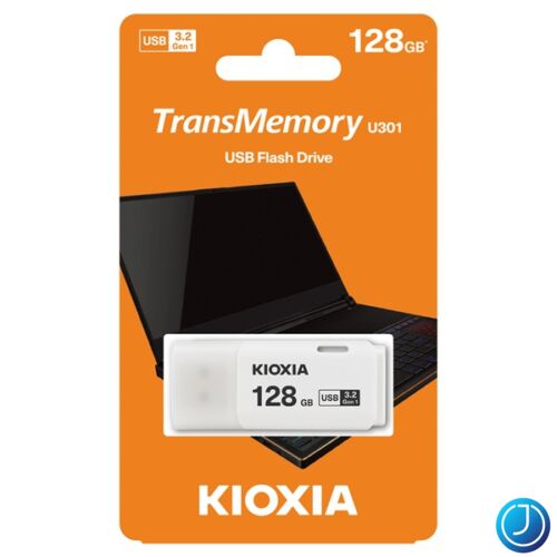 KIOXIA Pendrive 128GB, Hayabusa USB 3.0, Fehér (TOSHIBA)