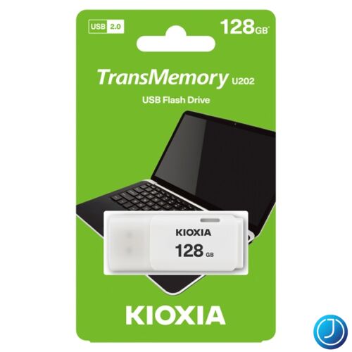 KIOXIA Pendrive 128GB, Hayabusa USB 2.0, Fehér (TOSHIBA)