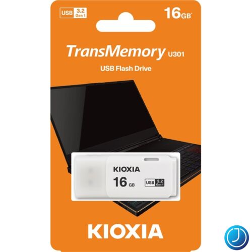 KIOXIA Pendrive 16GB, Hayabusa USB 3.0, Fehér (TOSHIBA)