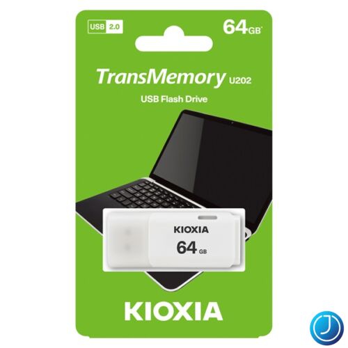 KIOXIA Pendrive 64GB, Hayabusa USB 2.0, Fehér (TOSHIBA)