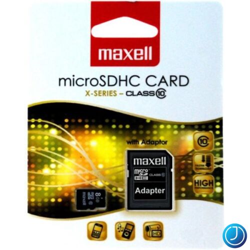 MAXELL Memóriakártya MicroSDHC 8GB X-Series + Adapter Class10