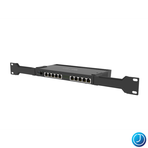 MIKROTIK Vezetékes Router RouterBOARD 10x1000Mbps + 1x10Gbir SFP+, Fémházas, Rackes - RB4011IGS+RM