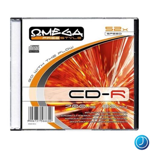 OMEGA-FREESTYLE CD lemez CD-R80 52x Slim tok