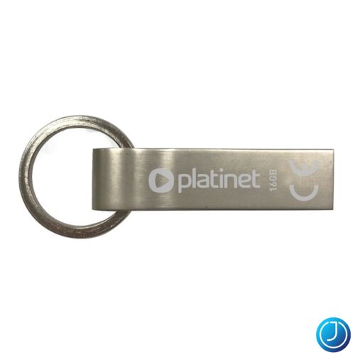 PLATINET Pendrive, 16GB, USB 2.0, vízálló, ezüst