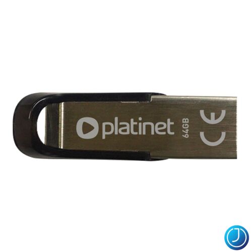 PLATINET Pendrive, 64GB, S-Depo, USB 2.0, vízálló, ezüst